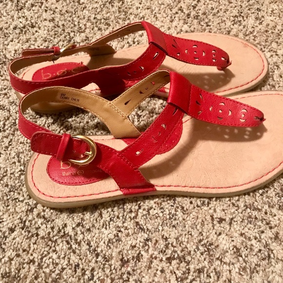 b.o.c. | Shoes | Boc Red Sandals | Poshmark